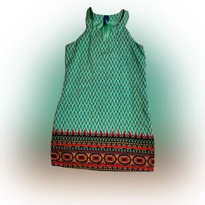 Multicolored Tunic Dress Swimsuit Coverup Sz Small